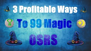 3 Good Profitable Ways To Get 99 Magic Oldschool runescape 2007 (OSRS)