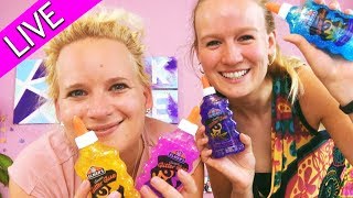 DIY XXL SLIME I Selber machen mit GLITZER mit Eva & Kathi | DIY Live VIDEO