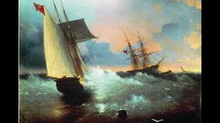 ? ХуДоЖнИкИ | Морской пейзаж маслом | Парусник по картине И.К. Айвазовского |  Маргарита Потороча
