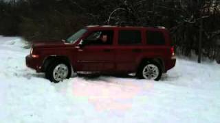 Jeep patriot in the snow