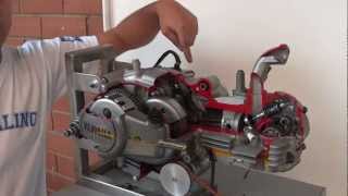 Motor en corte, funcionamiento interno I.U. Pascual Bravo