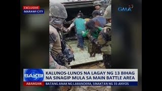 Kalunos-lunos na lagay ng 13 bihag na sinagip mula sa main battle area