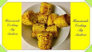 Butter roasted corn on the cob