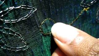 Hand embroidery - zardozi stitch tutorial