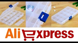 Пластиковый или пластмассовый контейнер (ящик) для хранения мелочей на 15 ячеек