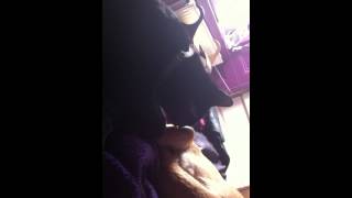 Chee Kerr licking honeys foot
