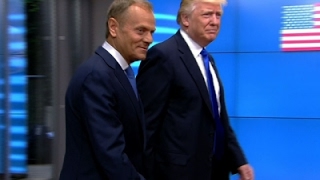 Raw: Trump Arrives at European Union HQ