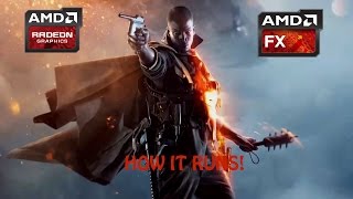 Battlefield 1 AMD FX 6300 4.00GHZ - R7 370 4GB