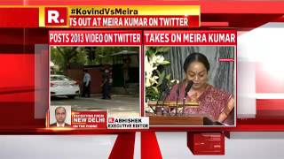 Sushma Swaraj takes a dig at Meira Kumar - June 25, 2017