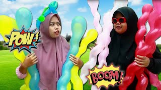 [GAME] PECAHIN BALON , TANPA EKSPRESI ! DIKELILINGIN BALON BESAR DAN GAK BOLEH KAGET!