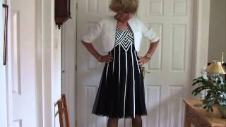 Crossdresser in Garden party outfit