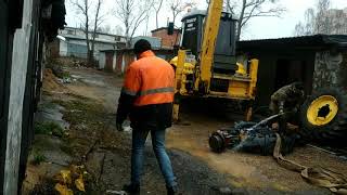 Ремонт заднего моста на экскаваторе New Holland