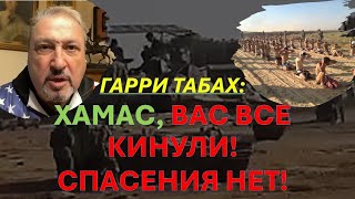 Гарри Табах: ХАМАС, вас все кинули! Спасения нет!