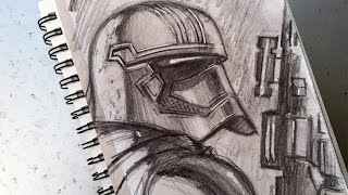 How To Sketch: Captain Phasma