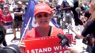 MAGA Grandma Has MELTDOWN Over Trump's Arrest