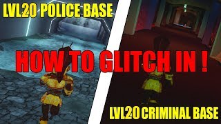 HOW TO GLITCH INTO THE LVL20 POLICE & CRIMINAL BASE IN JAILBREAK | Roblox