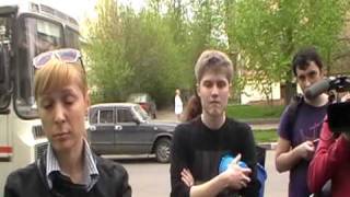 Синие ведёрки у ОВД. Менты гонят пургу
