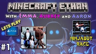 A.R. Bots, Asobi And Ninja Bot Race | PS4 | Minecraft Ethan