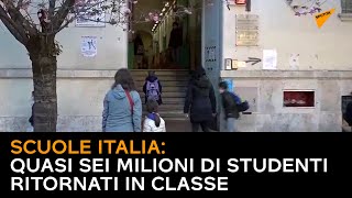 Covid-19, quasi sei milioni di studenti ritornati in classe
