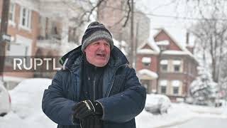 Canada: Residents clean up snow after 'historic' snowfall