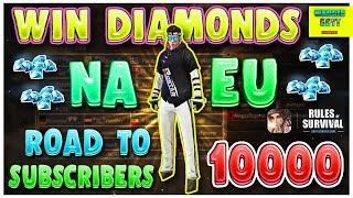 LIVE ? Win Custom = Win Diamonds {Rules Of Survival} - NEW nightbot commands!