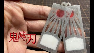 鬼滅の刃　丹次郎ピアス風ストラップ　Kimetsunoyaiba　Resin　Art