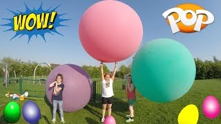 Super Giant Balloons Toy Challenge Race