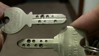 A demo of a Kaba 8 mortise cylinder.