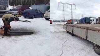 Изготовление стоек для бортов полуприцепа