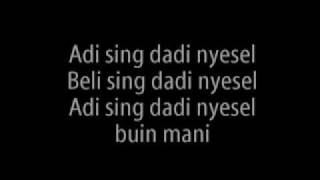 KIS BAND- SABAR With Lyric