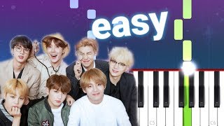 BTS (방탄소년단) HEARTBEAT (100% EASY PIANO TUTORIAL)