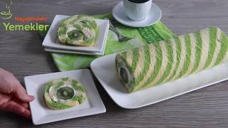BU PASTANIN SUNUMU EFSANE OLUYOR  ✅MUHTEŞEM ŞERİT PASTA ?PASTA TARİFLERİ