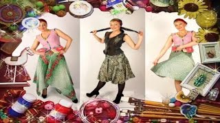Шьем клешёную юбку без выкройки на треугольных кокетках. Мастер класс. Татьяна Лазарева