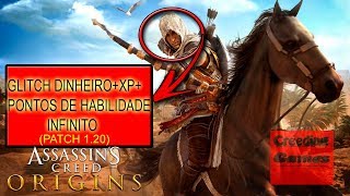 GLITCH DINHEIRO+XP+PONTOS DE HABILIDADE INFINITO - Assassin's Creed Origins
