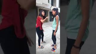 girls slapping each other very fast