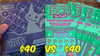 I Bought $40 Lottery Scratch Offs Vs $40 Pokémon Box