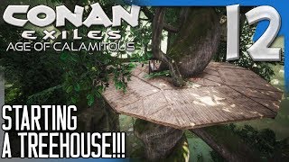 LEMURIAN BUILDING PIECES & STARTING A TREE HOUSE! | Conan Exiles Modded S5E12