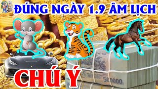 TỬ VI NGÀY, 3 CON GIÁP VÀO ĐÚNG NGÀY 1.9 ÂL, HÓA HUNG THÀNH CÁT, NẾU CHÚ Ý ĐIỀU NÀY | TỬ VI TÀI LỘC