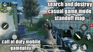 Call of duty mobile gameplay search and destroy casual standoff map