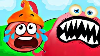 МОНСТР напал КРАСНЫЙ ШАР - ЧУЧЕЛ и его ВИШНЯ ! Самая смешная игра   ! CHUCHEL