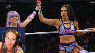 WWE Raw Candace & Indi VS Katana & Kayden March 18 2024
