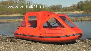 Лодка ФРЕГАТ М-430 FM Lux + водомет + тент ходовой