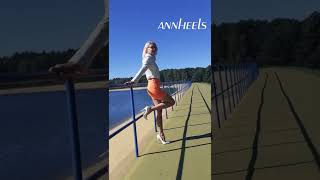 orange and white (heels and mini)