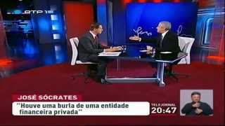 Sócrates insulta José Rodrigues dos Santos em Directo