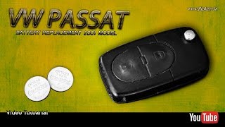 VW Passat (2001 model) FOB battery replacement