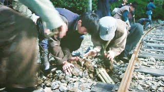國軍小隊在鐵路上埋炸彈！日軍運送化學武器的火車立刻報廢，陰謀即將被毀滅