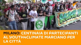 #Milano: centinaia di partecipanti al Youth4Climate marciano per la città
