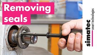 Removing radial shaft seals with Seal Puller SP50