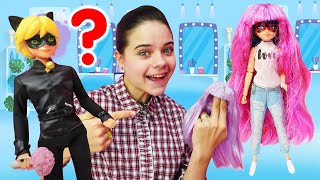 Кукла Леди Баг не хочет на свидание к Супер Коту! Игры в одевалки и салон красоты. Видео для девочек