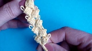 Как вязать колосок Урок 299  How to crochet spica